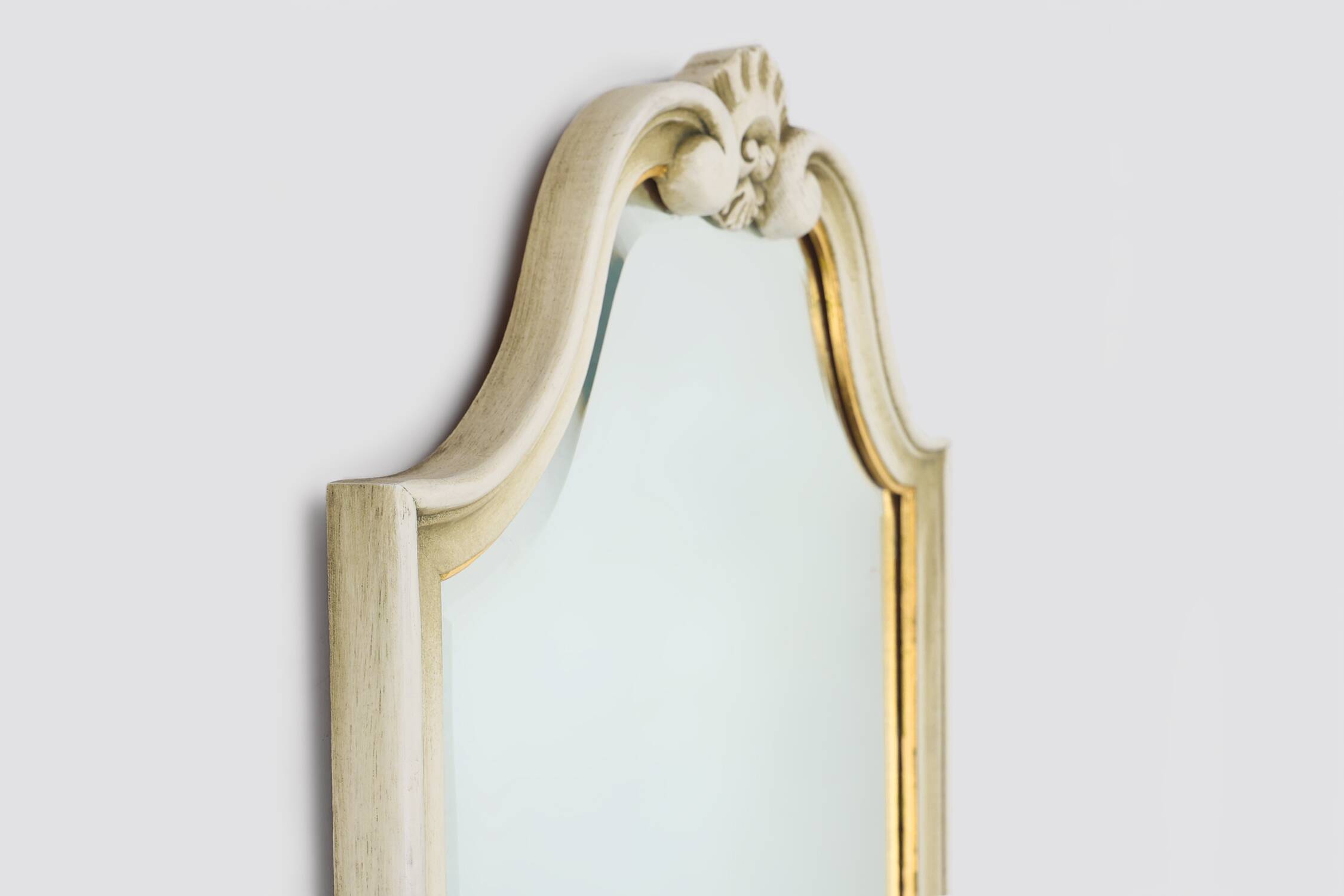 20th Century French beveled Louis XV style mirror