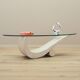 Glass coffee table, Italian design, 1970s, production: Italy