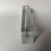 Frosted glass vase from the 1970s