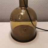 Very rare Holmegaard glass table lamp, designed by Michael Bang 1974 (Already discontinued in 1981)