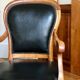 Fauteuil bois et cuir