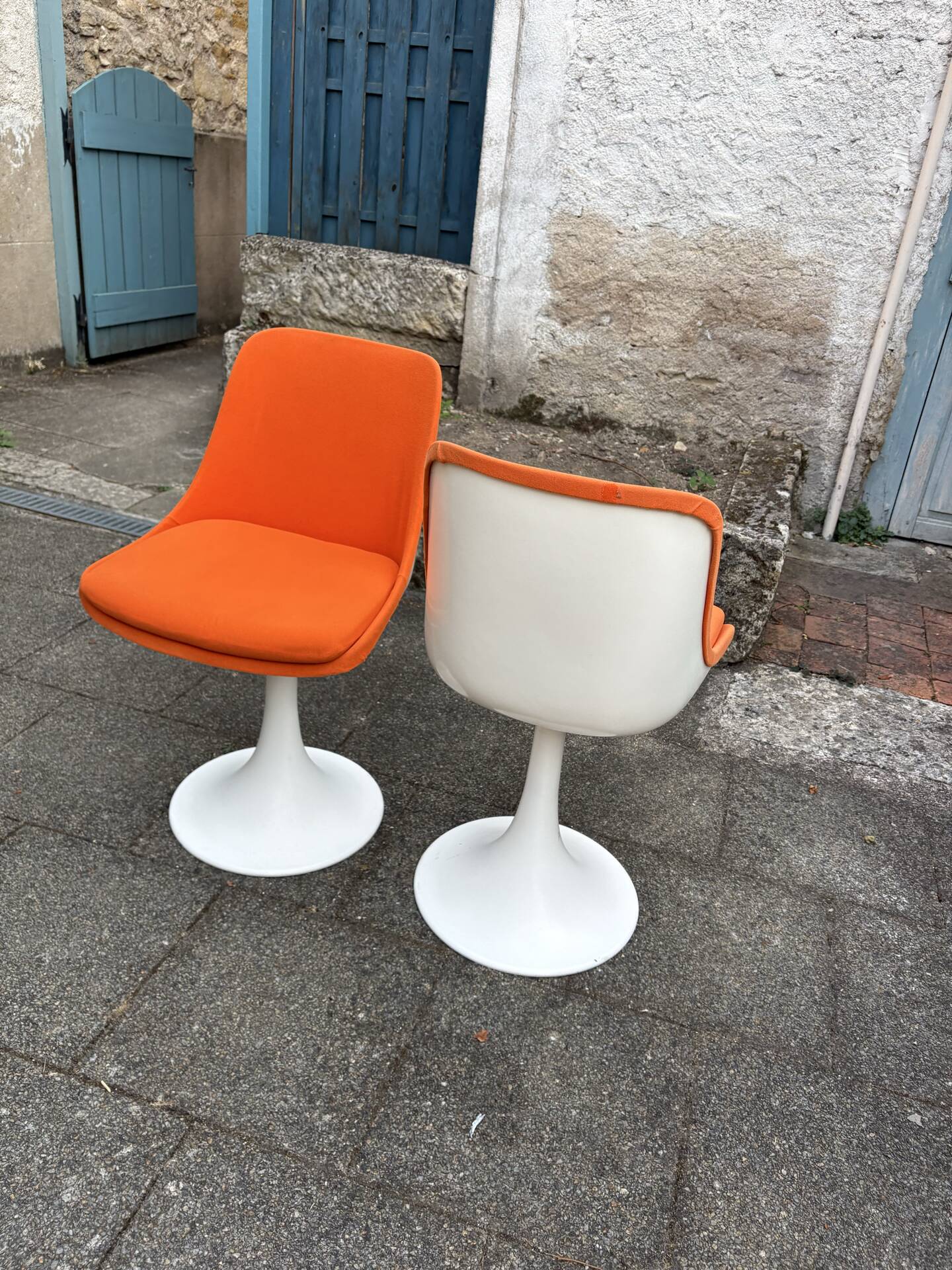 70s tulip chairs