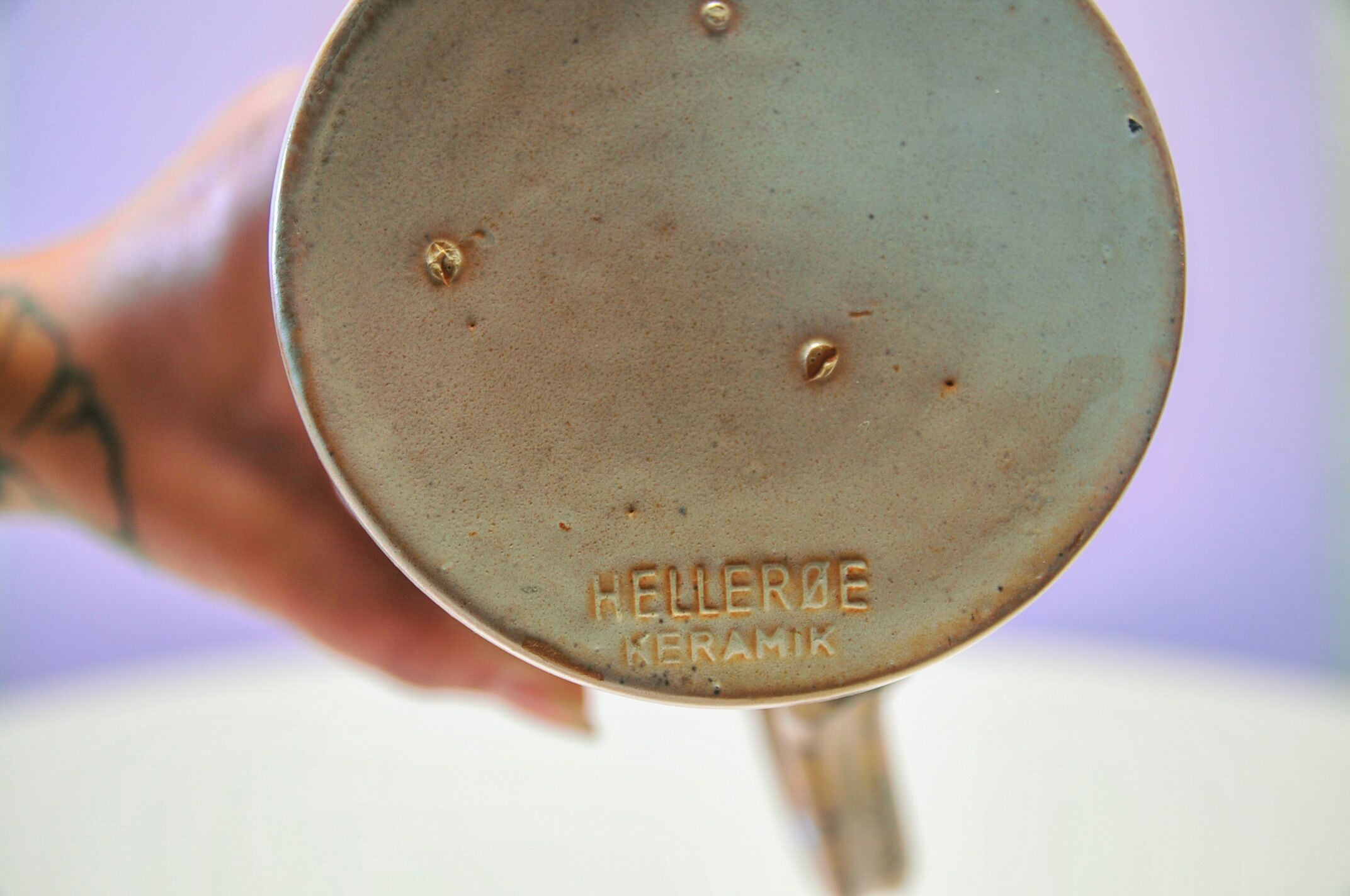 Jarre en céramique vintage Hellerøe