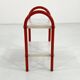 Table d'appoint en tubulaire corail, 1980
