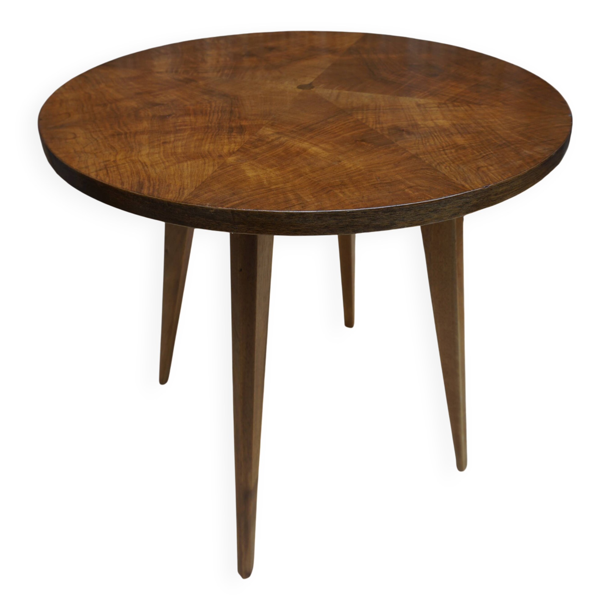 Art Deco walnut side table or coffee table.