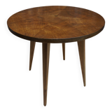 Guéridon ou table basse en noyer art déco.
