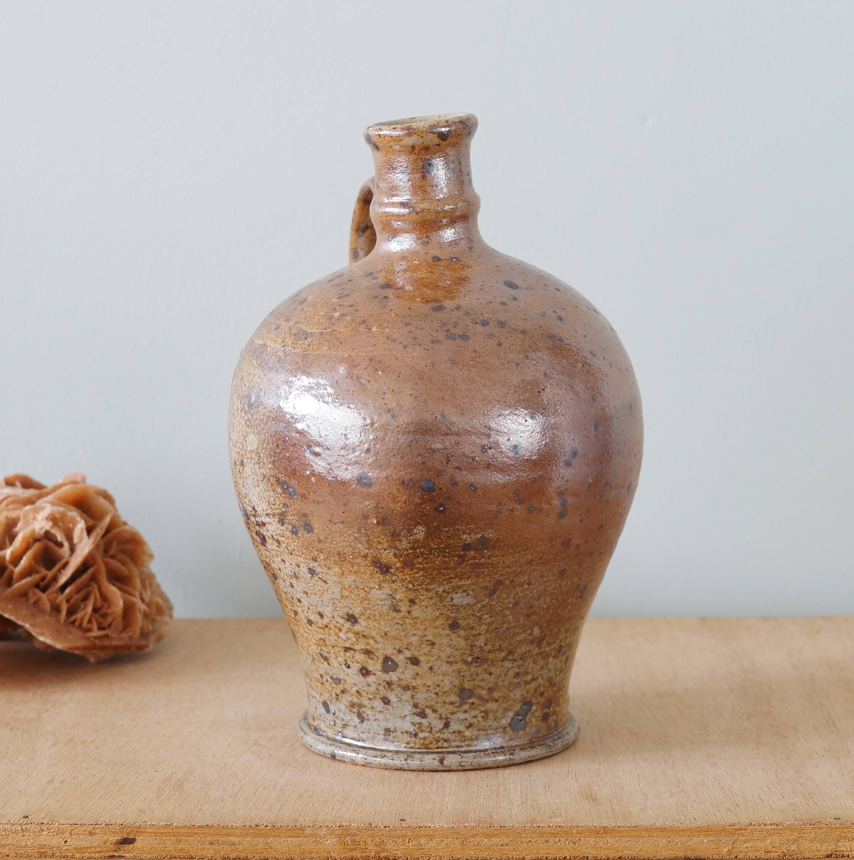 Old pyrite stoneware bottle