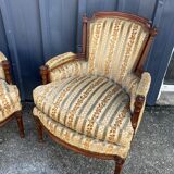 Pair of Louis XVI style armchairs