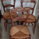 3 chaise bistrot anciennes