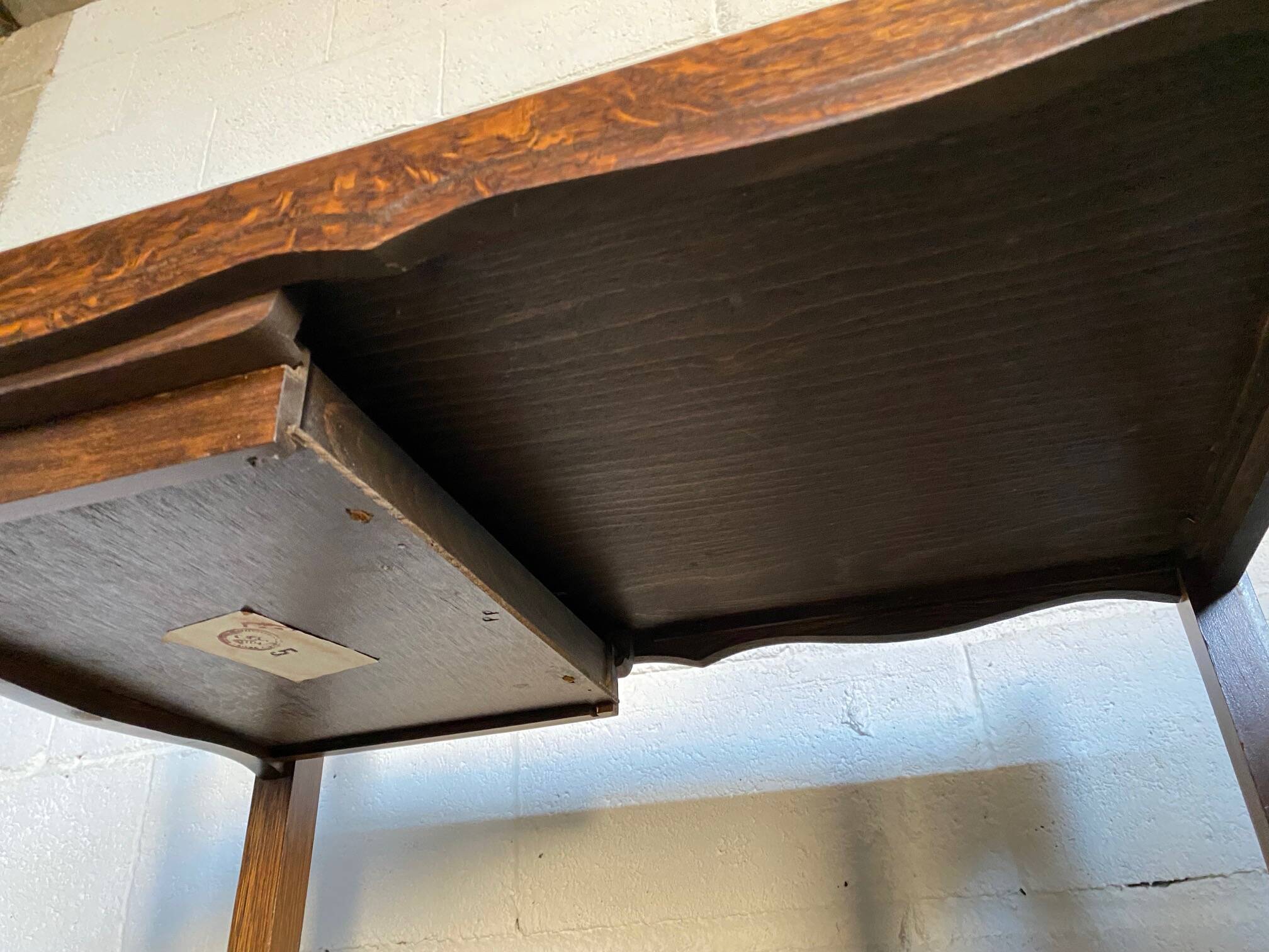 Bar trolley 1 rustic drawer on wheels 1970