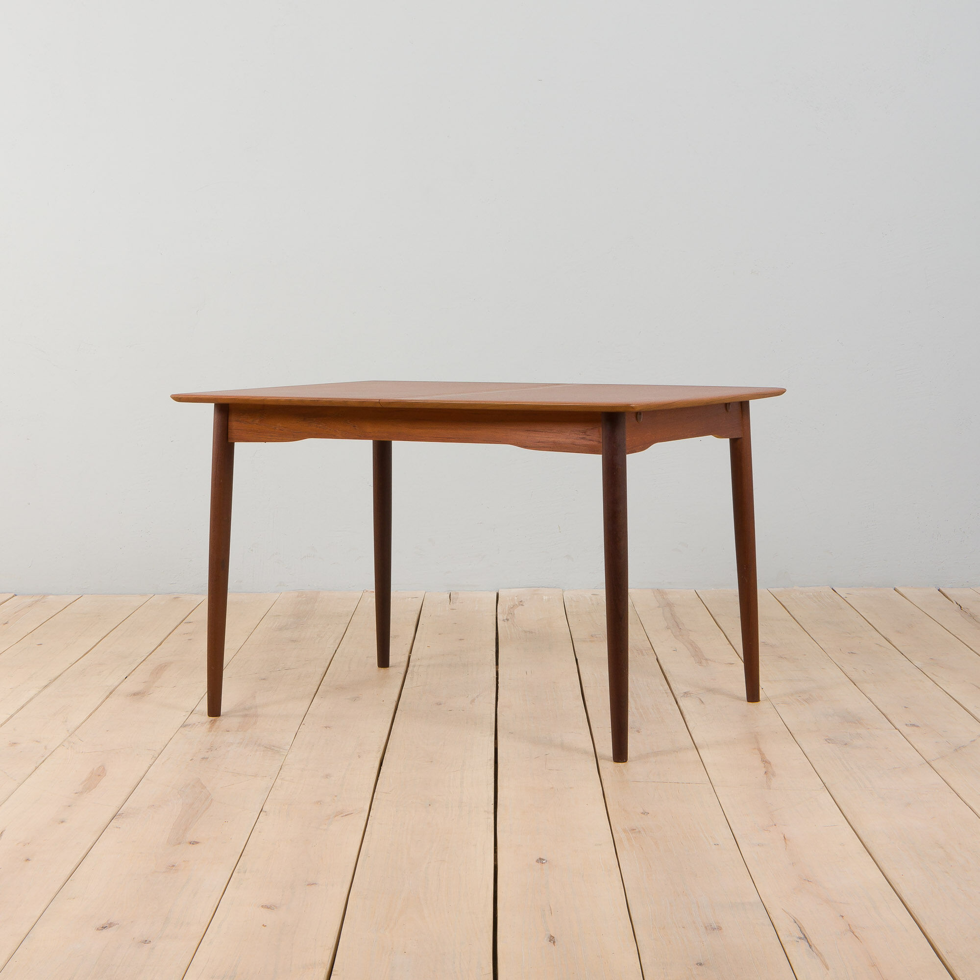 Danish rectangular teak extension table, 1970s