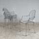 4 fauteuils Louis Ghost par Philippe Starck édition Kartell