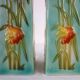 Paire de vases barbotine H 39cm Saint Clement vers 1900