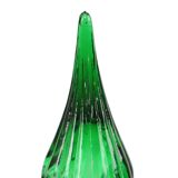 Huge Green Glass Carafe Genie Bottle Empoli Italy 63cm
