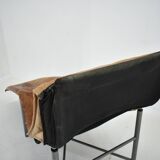 Chaise longue vintage en cuir cognac par Tord Bjorklund Suède, 1970