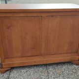 Louis XV style sideboard, mid-20th century, in solid light cherry, 4 drawers, 2 with keys.