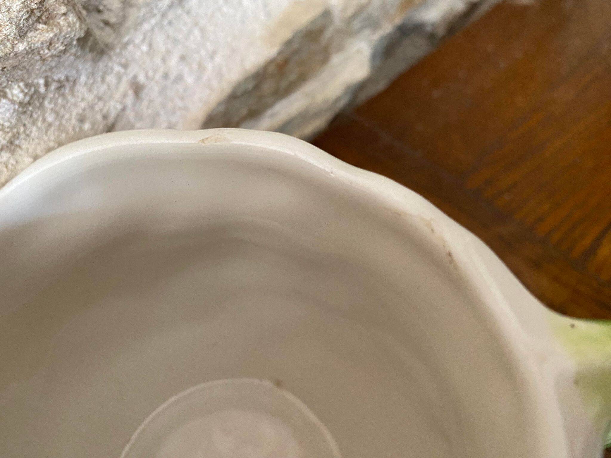 Slush cup and saucer with strawberry and leaf decoration Portugal