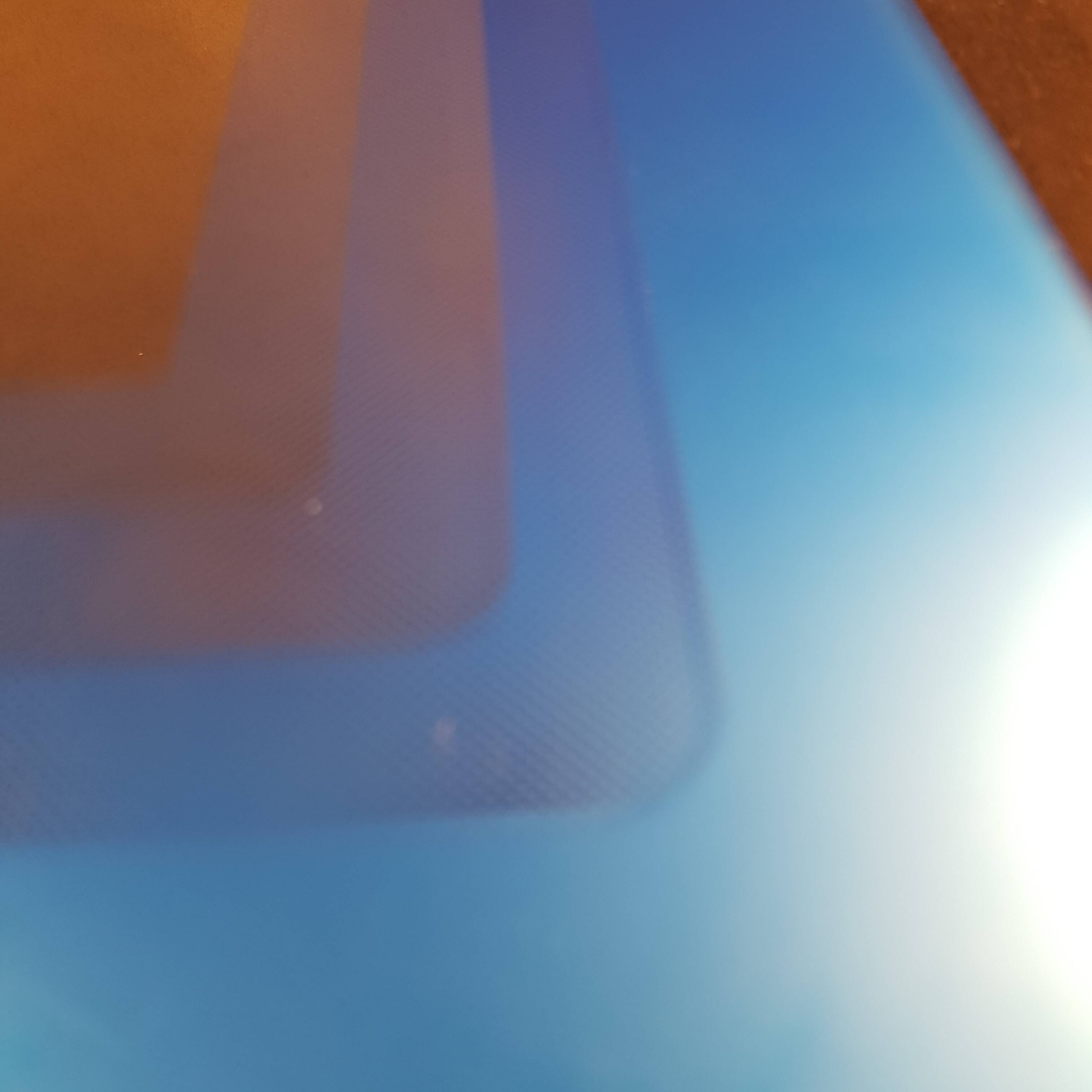 Blue vintage style mirror