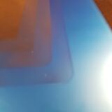 Blue vintage style mirror