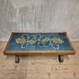 Vintage tile-top coffee table, 1970s, Europe
