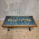 Table basse vintage à plateau en carreaux, années 1970, Europe