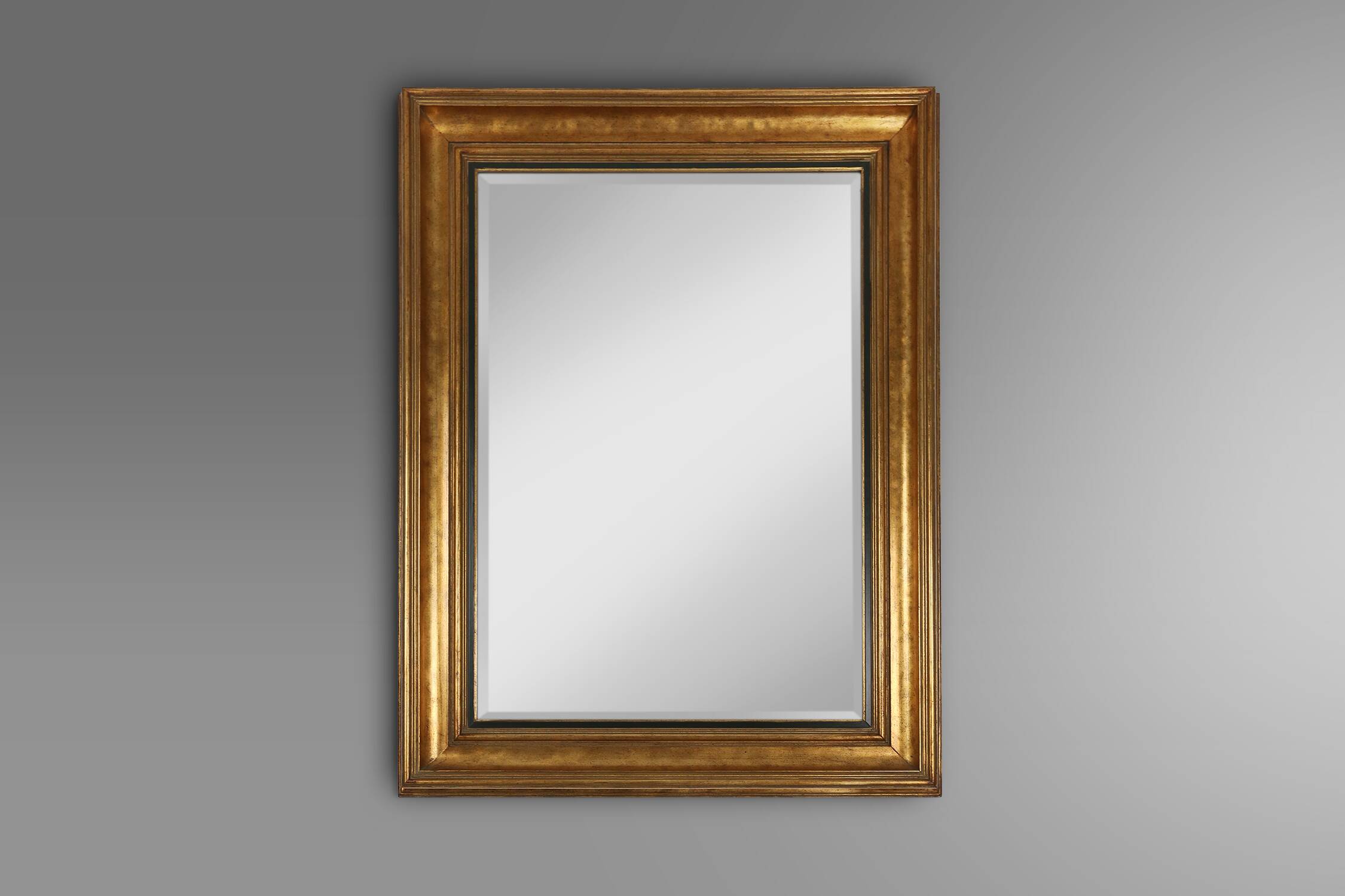 Timeless gilded mirror by Deknudt, Belgium in wood, Belgium ca. 1960