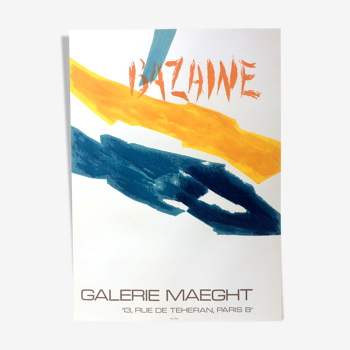 Affiche originale en lithographie de Jean Bazaine, Galerie Maeght, 1972