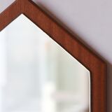 Teak diamond mirror - Scandinavian