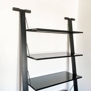 Postmodern Italian graffiti shelf by Rodney Kinsman for Bieffeplast, 1980s.