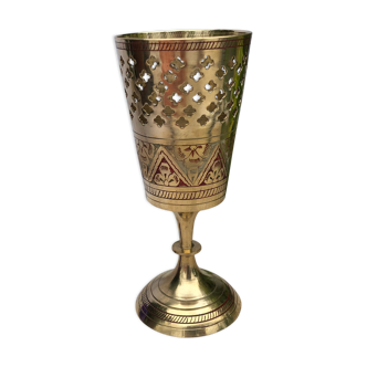 Golden brass incense holders INDIA.