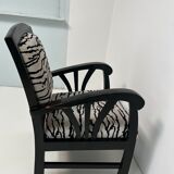 Armchair style Louis XV zebra
