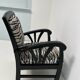 Fauteuil style Louis XV zébré