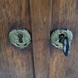 Directoire style sideboard with trompe l'oeil drawer in solid wood