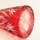 Val Saint Lambert ruby-coloured carafe