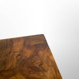 Italian art deco walnut console table, 1930s.