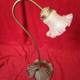Art deco style brass tulip lamp