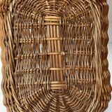 Woven wicker basket
