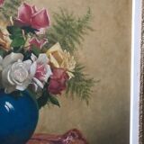 Bouquet of flowers signed L.Noireaut
