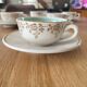 5 antique cups and saucers