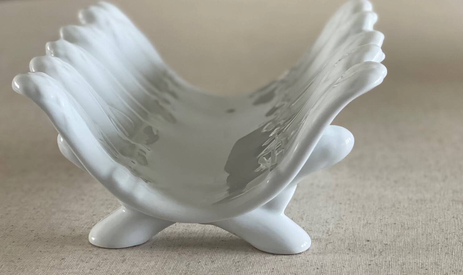 19th century porcelain asparagus dish.