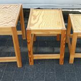 nesting tables in pine from sweden