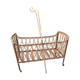 Rattan baby bed