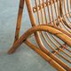 Mid-century rattan & bamboo two-seater lounge sofa