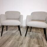 Mid-century restored pair of armchairs