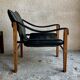 Safari and ottoman armchair by Maurice Burke for Arkana
