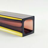 XXL Mid-Century Sommerso Murano Glass Vase by F.Poli for Mandruzzato, 1970s