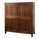 Gothic style carved oak cabinet | Belgium | 1900s