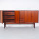 Vintage Bartels werken teak highboard, 1960's
