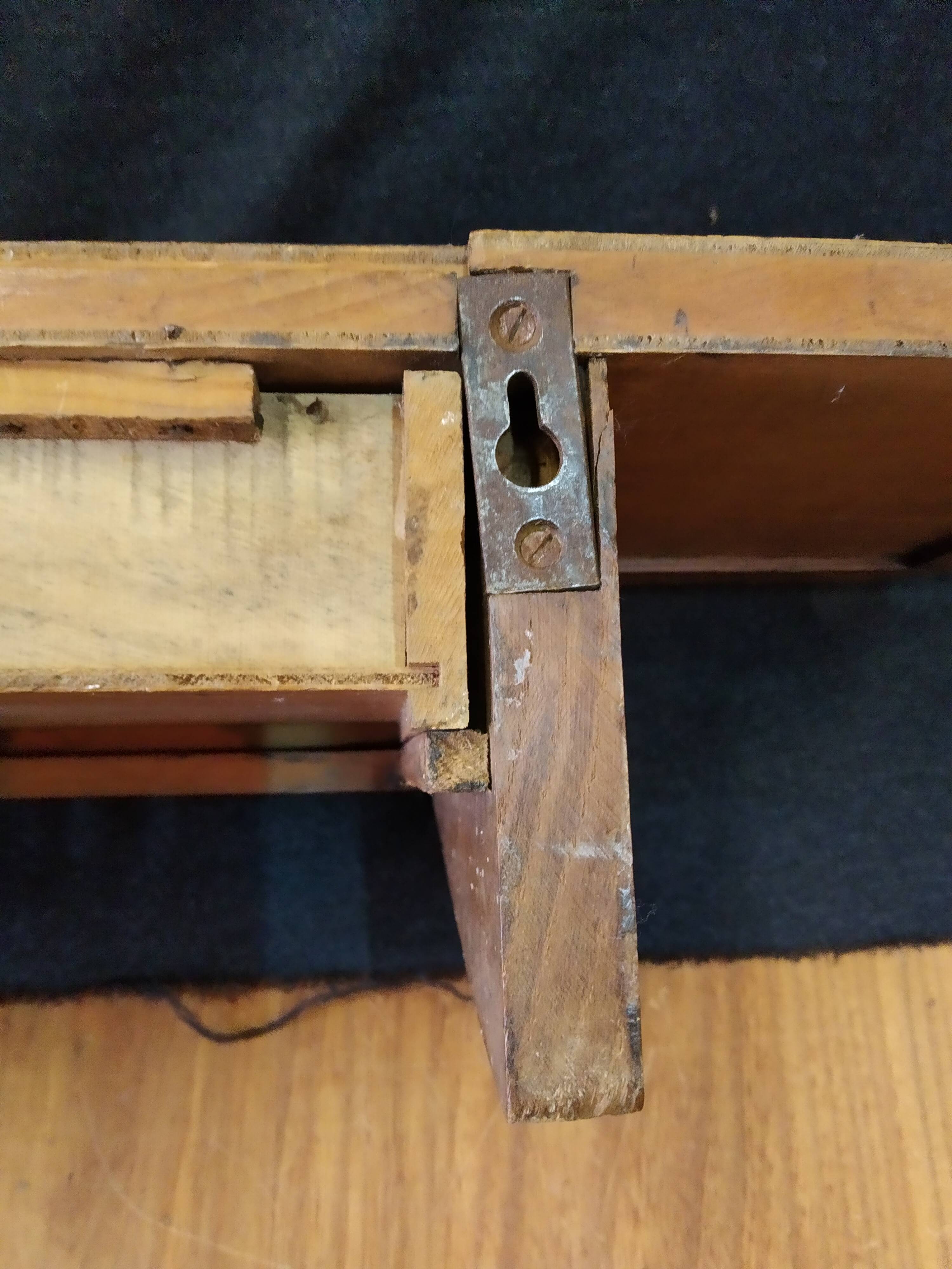 French 1950s work drawer shelf
