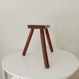 Vintage wooden tripod stool